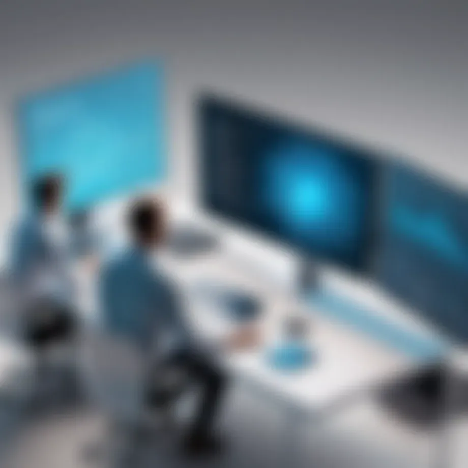 Conceptual illustration of Static Application Security Testing in software development.