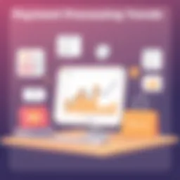 A graphical representation of payment processing trends