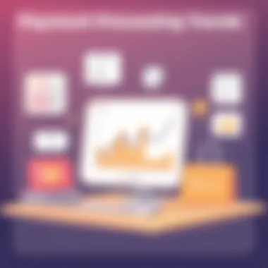 Payment Processing Trends in Square Merchant A graphical representation of payment processing trends