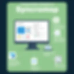 An overview of Syncromsp interface highlighting its features