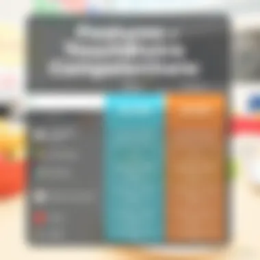 Feature comparison chart for restaurant software