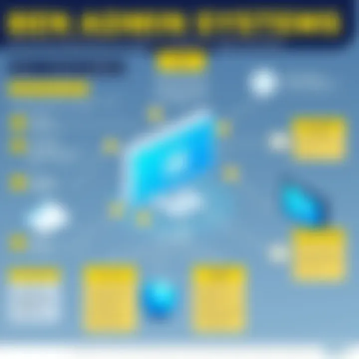 Infographic detailing key features to consider in ben admin systems