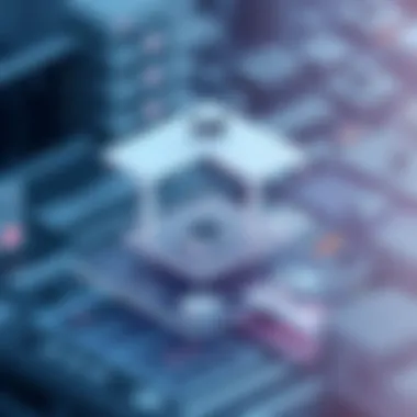 Architectural diagram illustrating the structure of a CMS