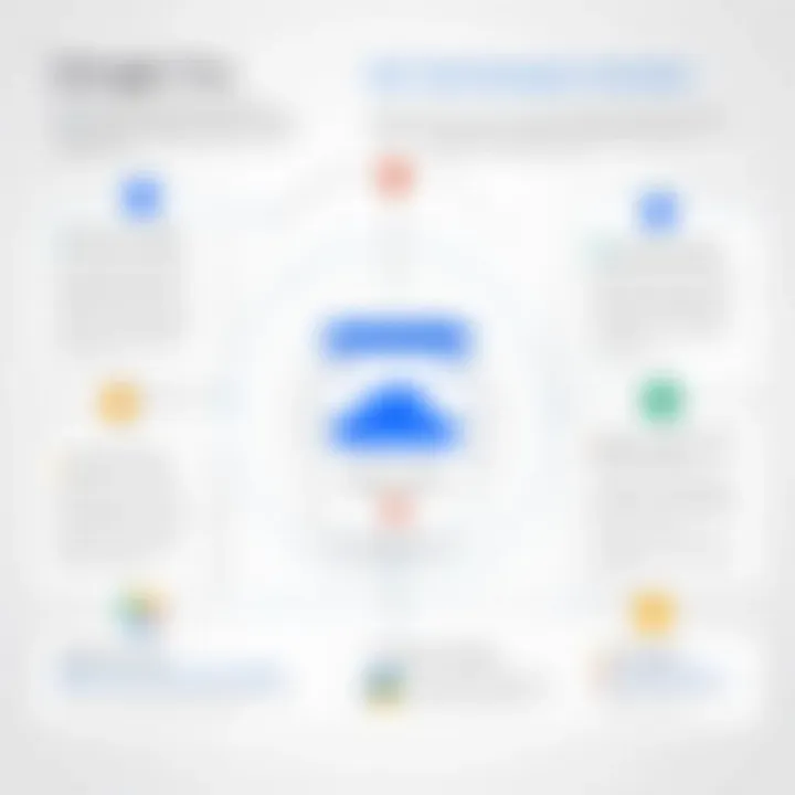 Infographic showing user scenarios for Google Voice