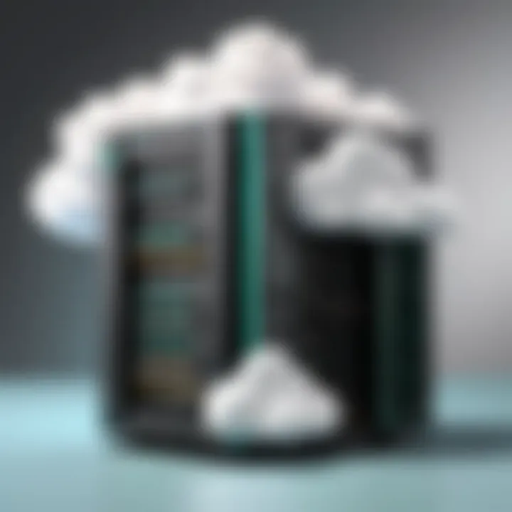 Visual representation of HPE Nimble's cloud-first data storage solution