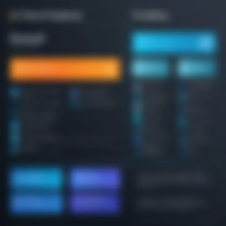 Chart showing licensing options for Prolaw