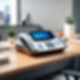 Vonage Fax Machine in a Modern Office Setting