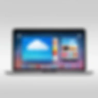 User Interface of iCloud on a Verizon Device User interface showcasing iCloud on Verizon device