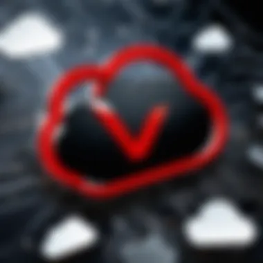 Integration of Verizon and iCloud Logos Verizon and iCloud logo integration